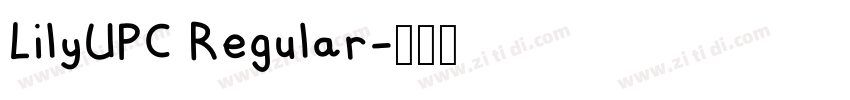 LilyUPC Regular字体转换